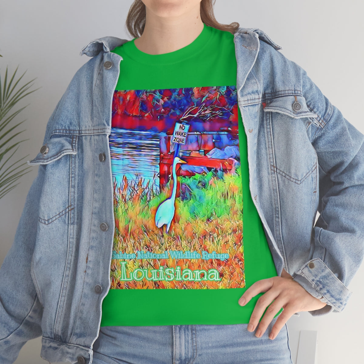 Unisex Louisiana Egret Heavy Cotton Tee