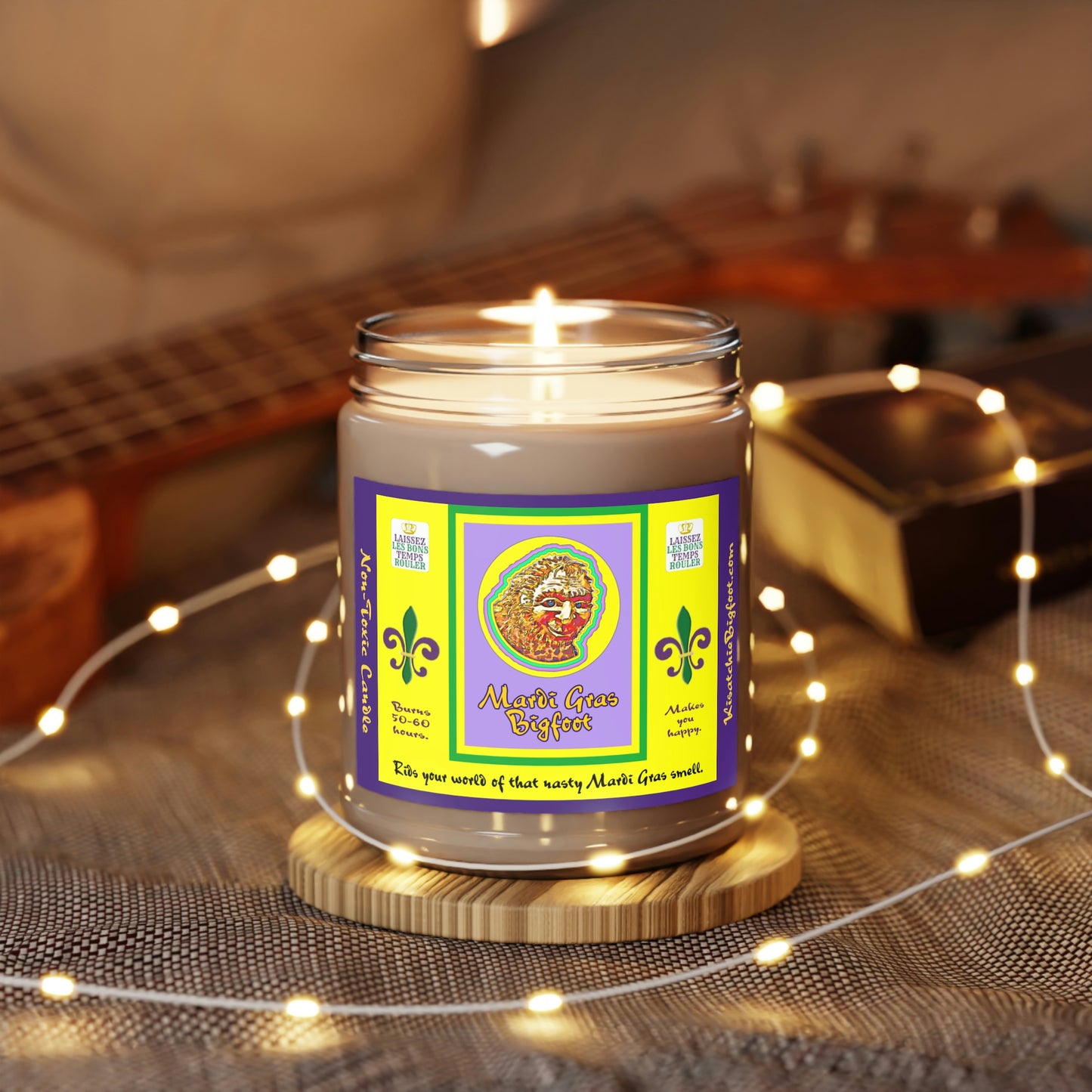 Bigfoot's Mardi Gras Candle