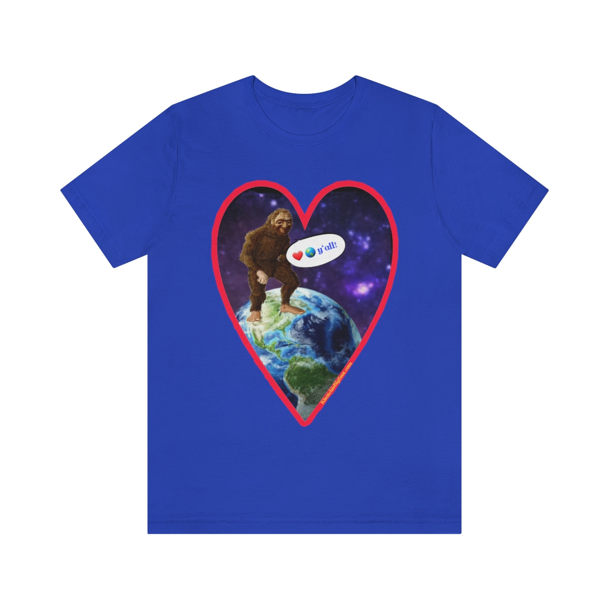 Love The Earth Y'all Bigfoot Jersey Tee