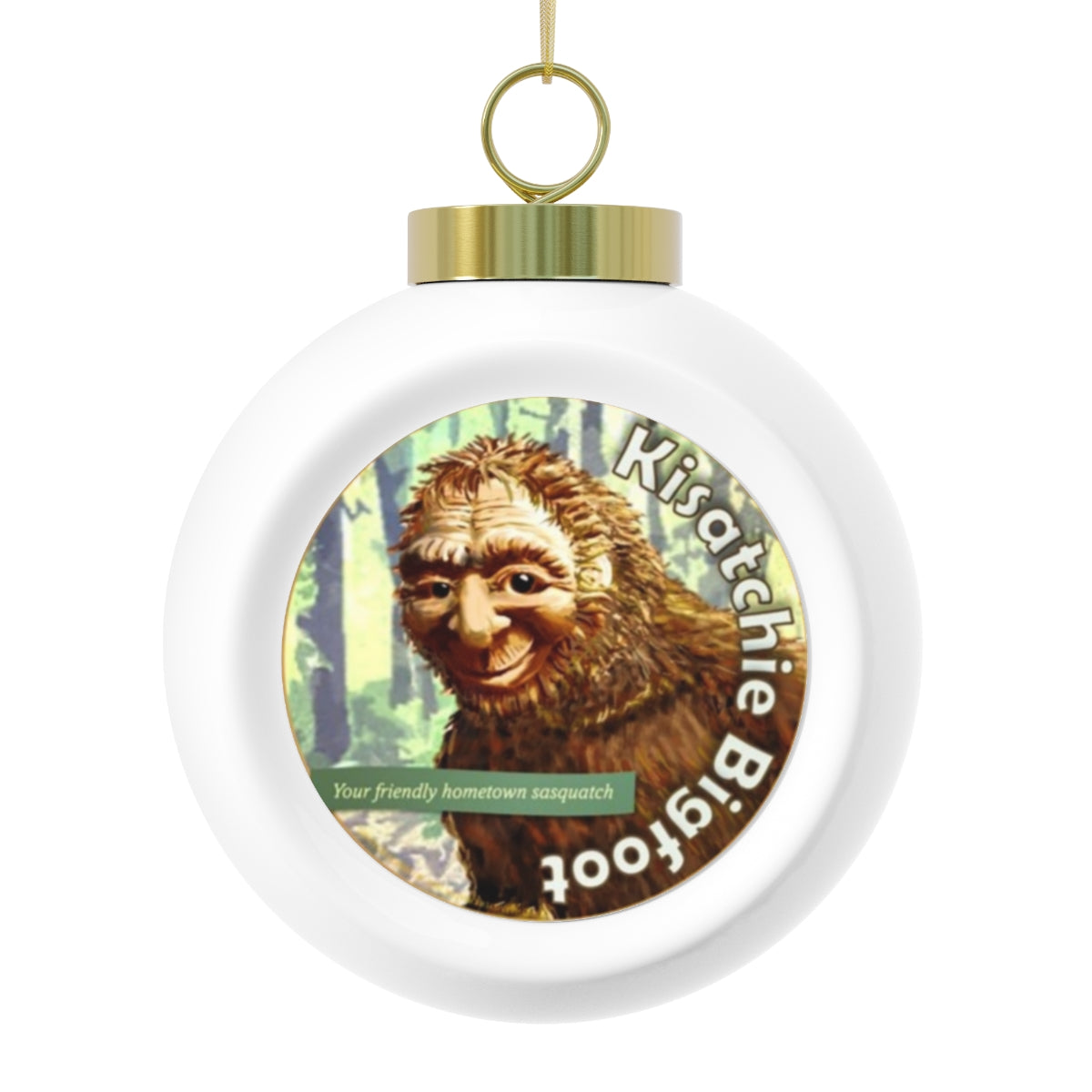 Ceramic Kisatchie Bigfoot Ornament