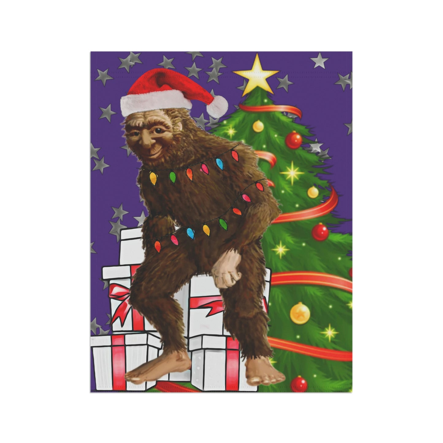 Bigfoot Christmas Garden & House Banner