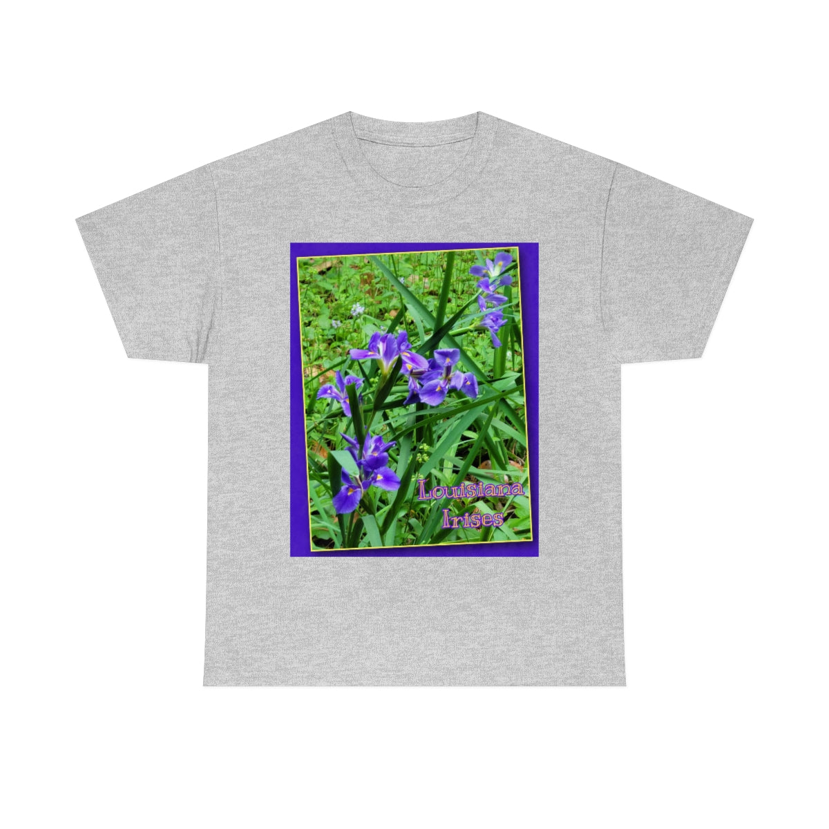 Unisex Louisiana Irises Heavy Cotton Tee