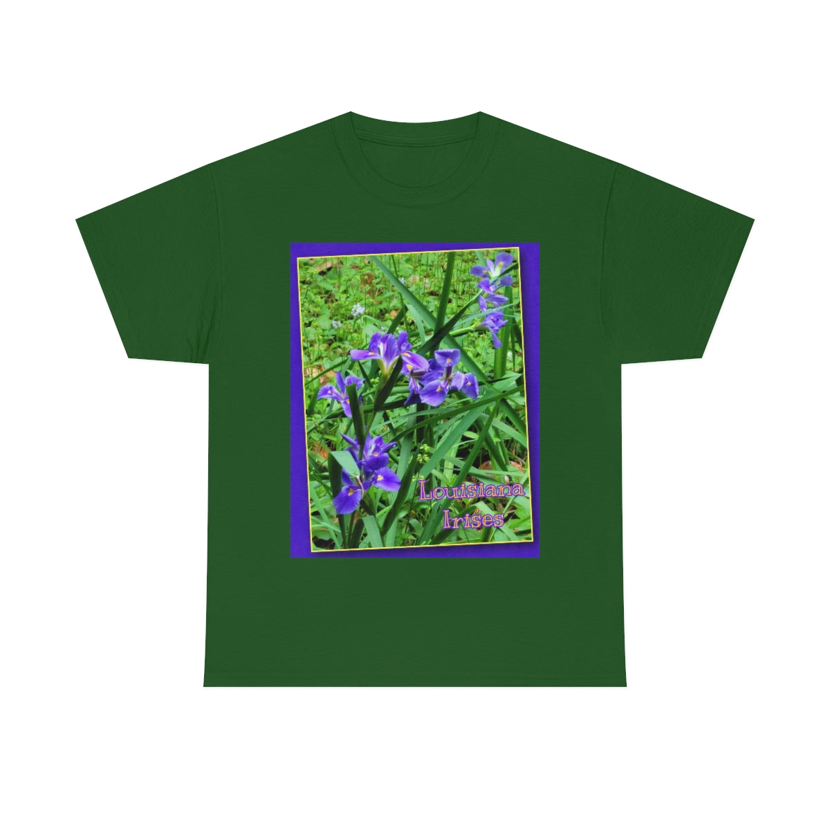 Unisex Louisiana Irises Heavy Cotton Tee