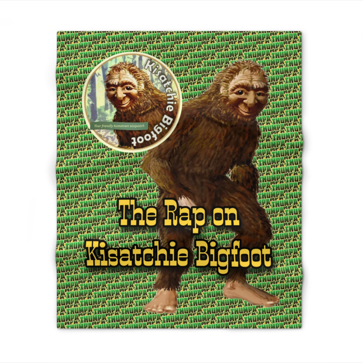 The Rap on Kisatchie Bigfoot Throw Blanket