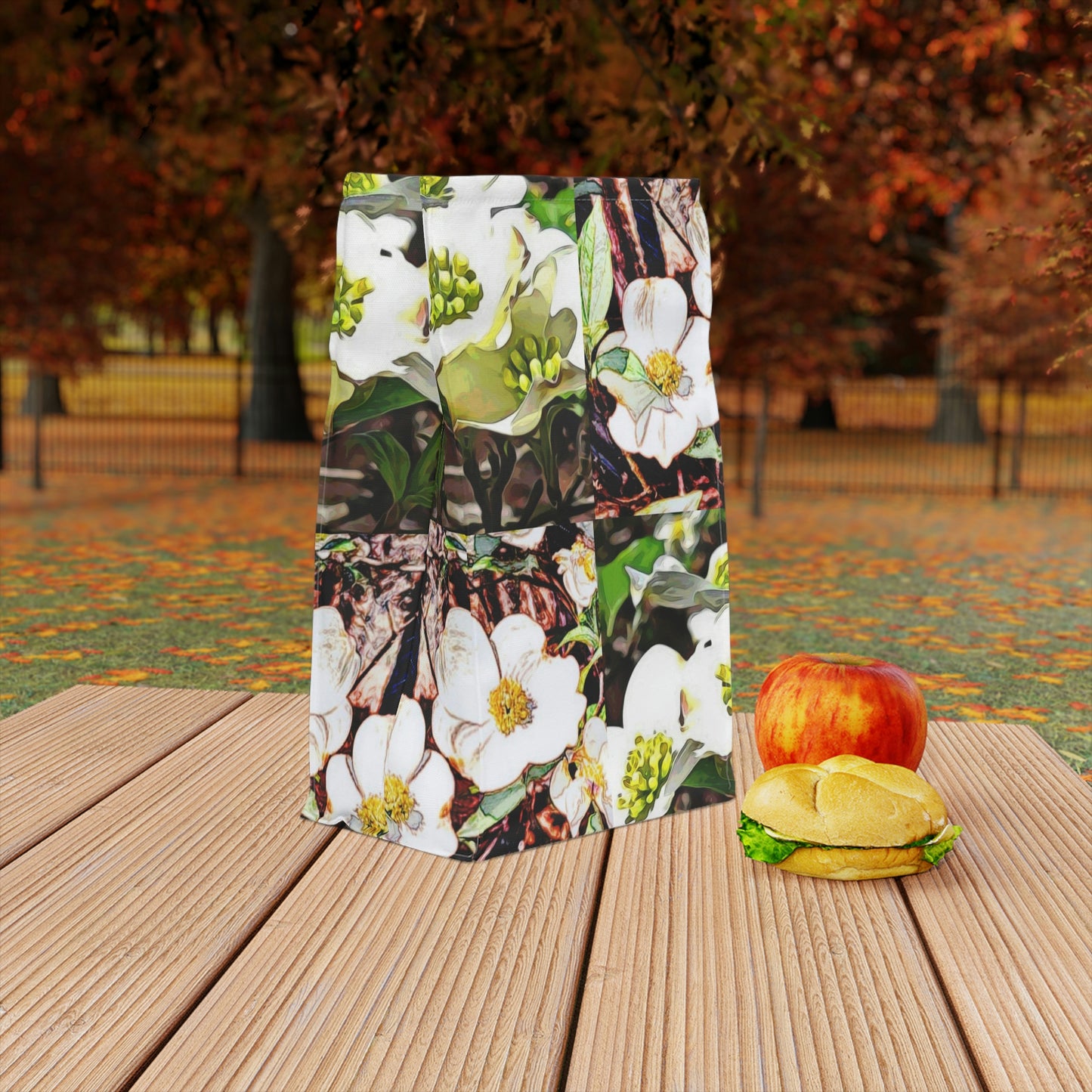 Polyester Dogwood Blossoms Lunch Bag