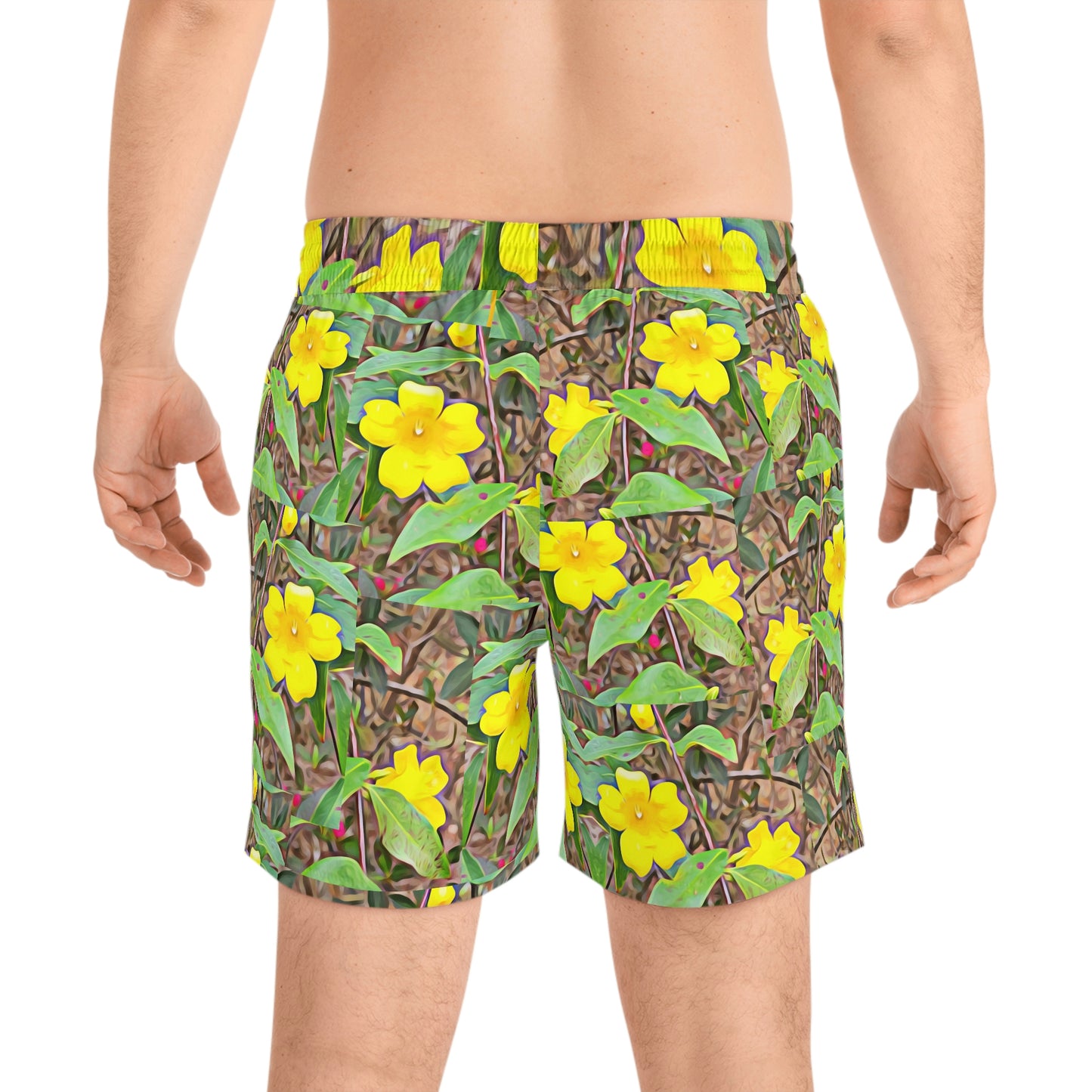 Men's Yellow Jessamine Swim Shorts