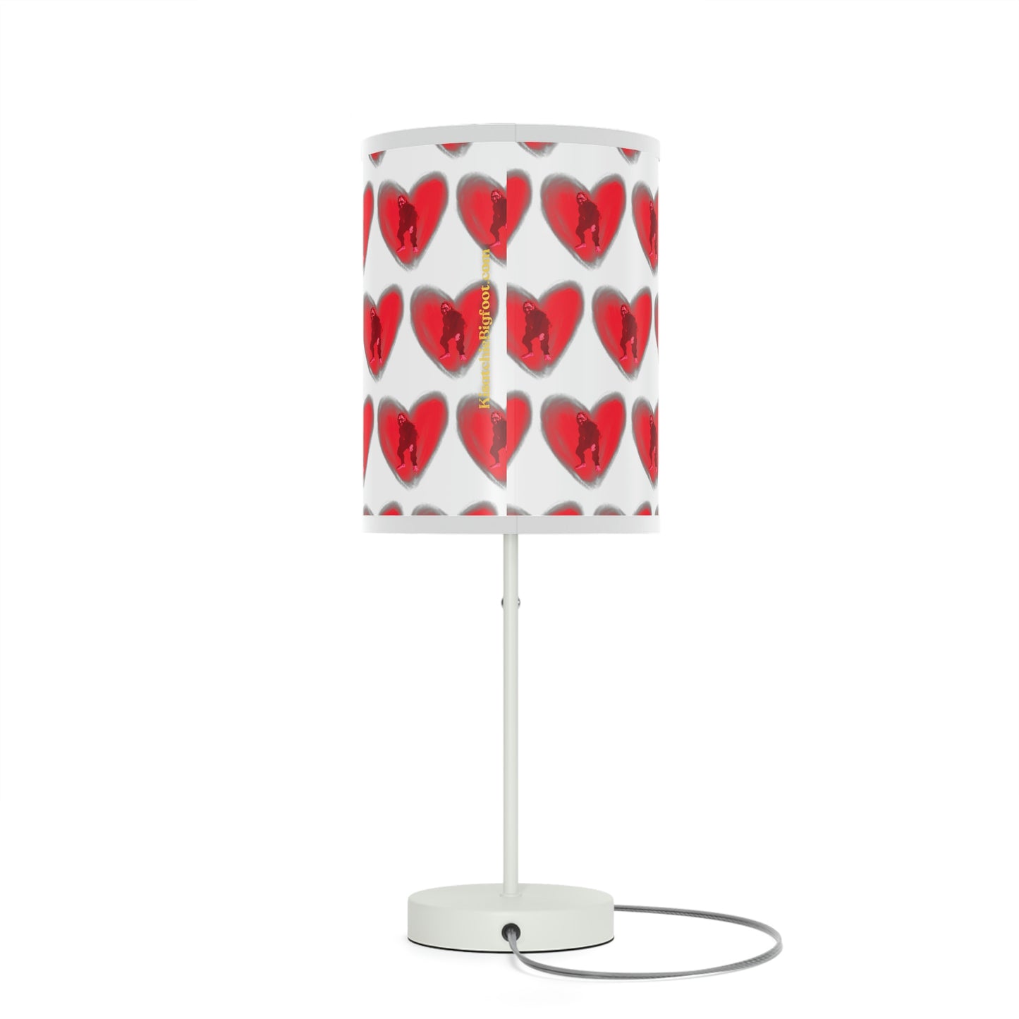 Bigfoot in My Heart Lamp on a Stand