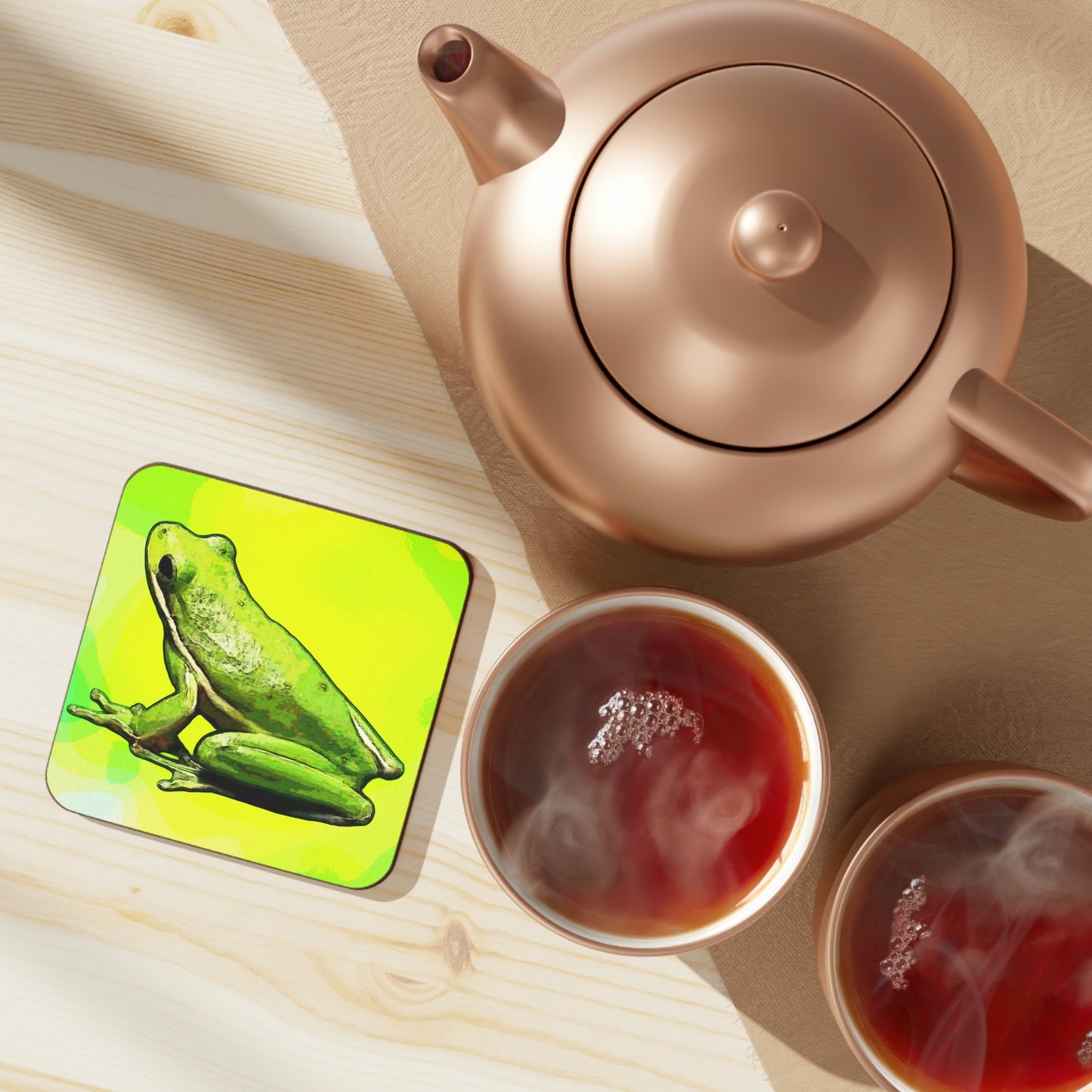 Tree Frog Hardboard Coaster