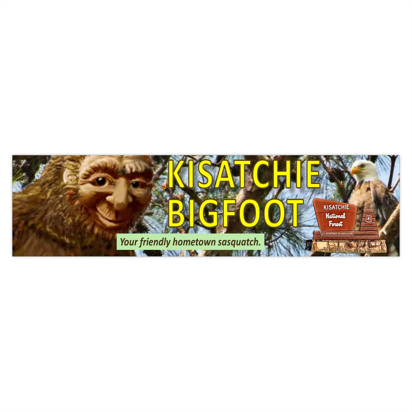 Kisatchie Bigfoot Bumper Stickers