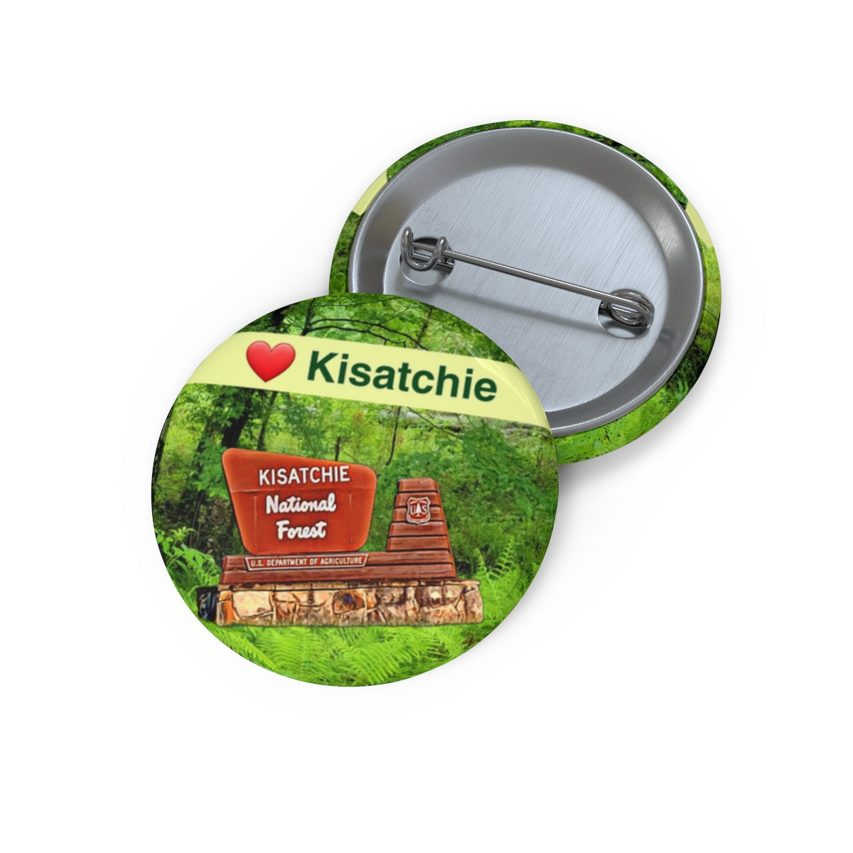 Kisatchie National Forest Pin Buttons