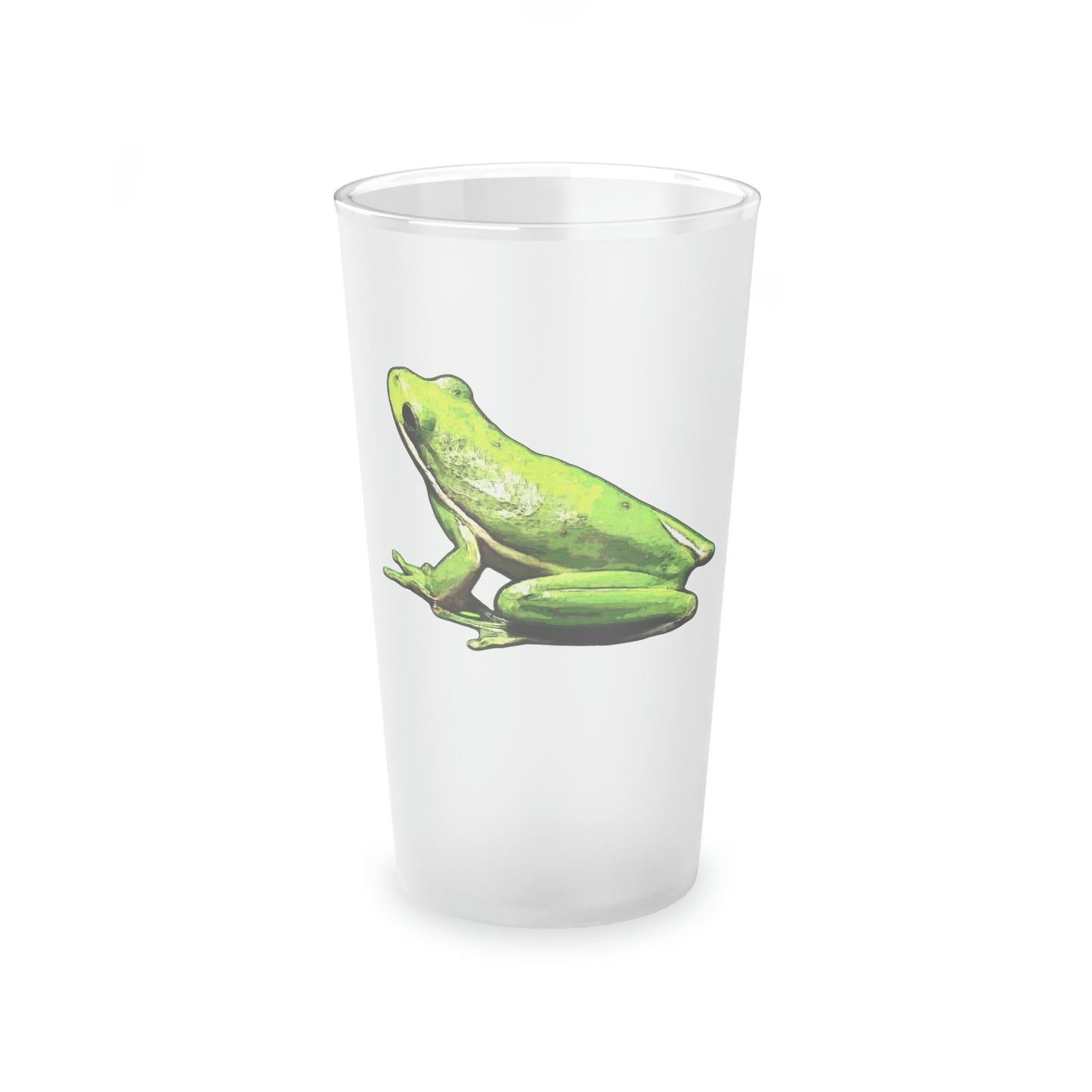 Tree Frog Frosted Pint Glass, 16oz