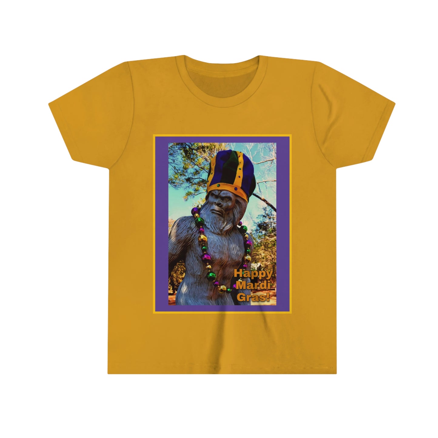 Bigfoot's Mardi Gras Kid's Tshirt