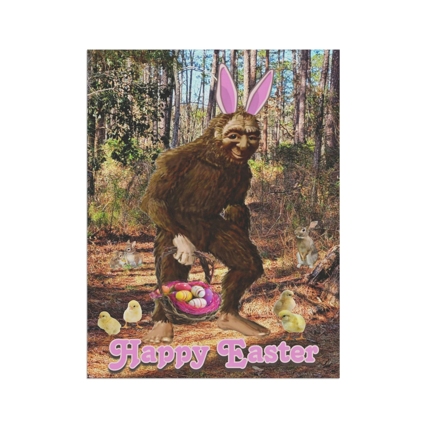 Easter Bigfoot Garden & House Banner