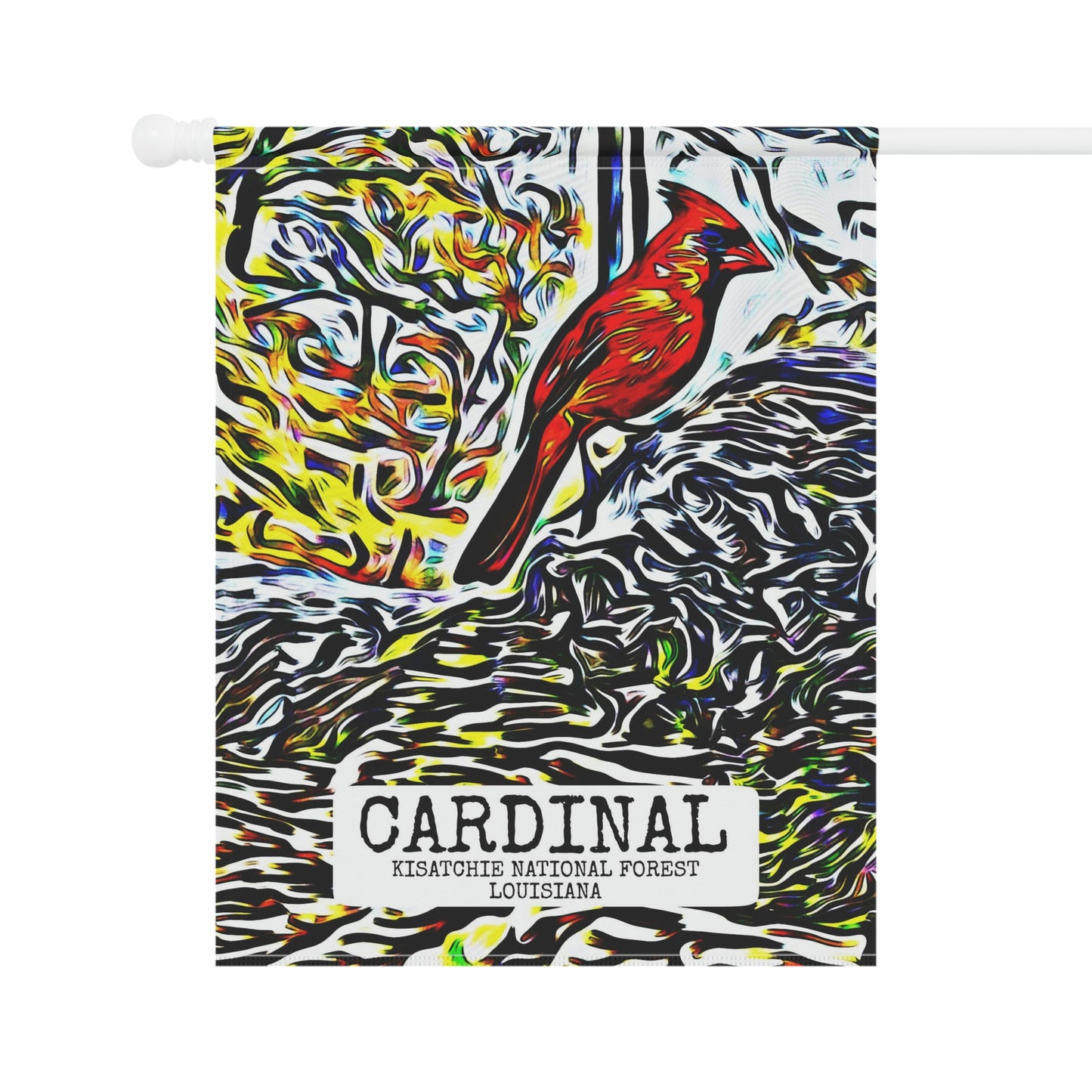 Cardinal in Kisatchie Garden & House Banner