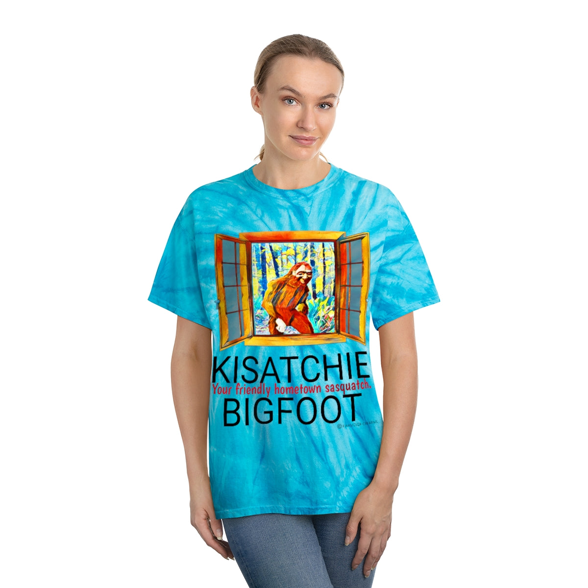 Unisex Kisatchie Bigfoot Tie-Dye Tee