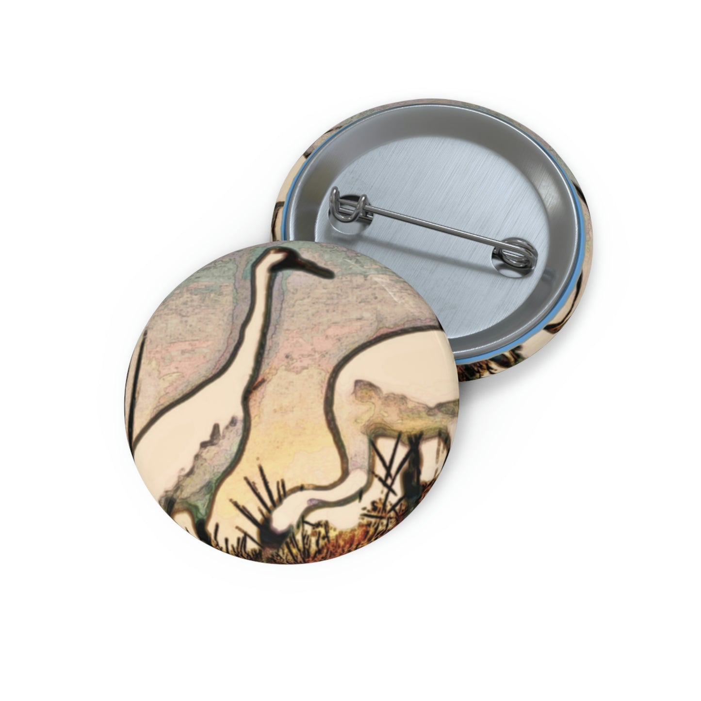 Whooping Cranes Buttons