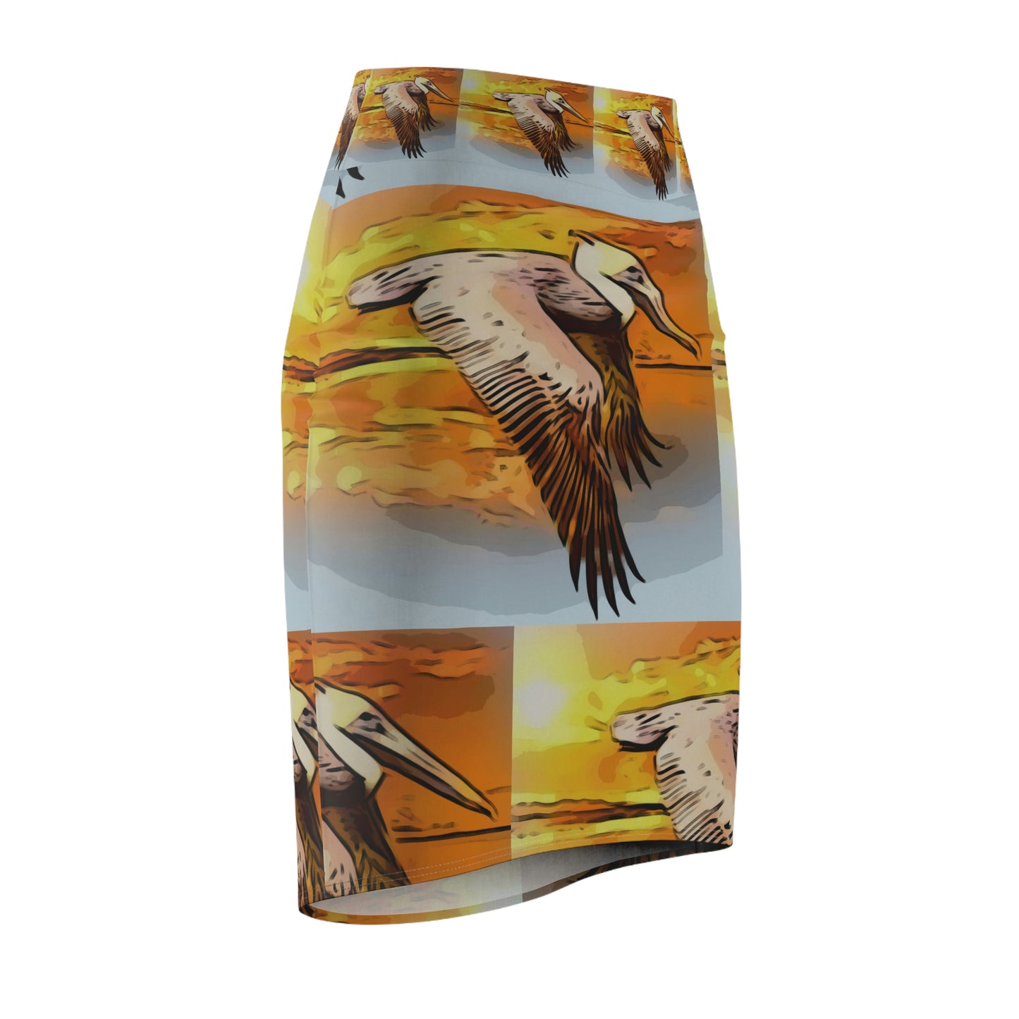 Louisiana Pelican Pencil Skirt