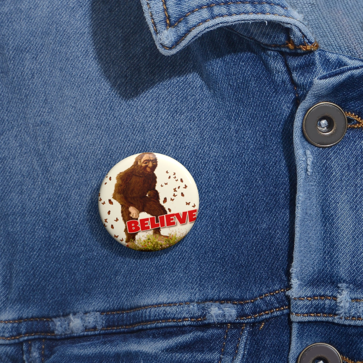 Bigfoot Believe Buttons