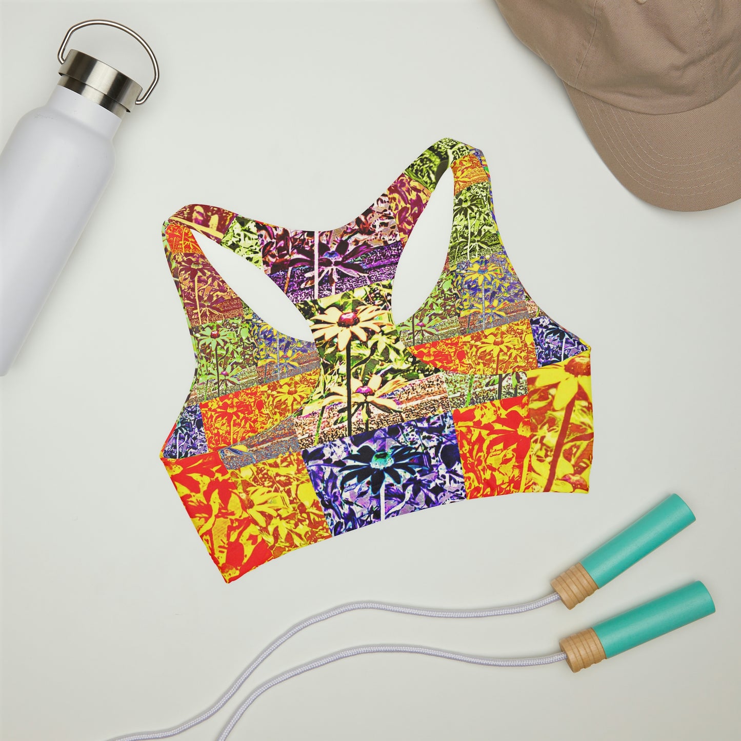 Girls Kisatchie Daisies Seamless Sports Bra