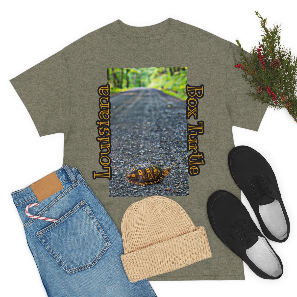 Unisex Louisiana Box Turtle Heavy Cotton Tee