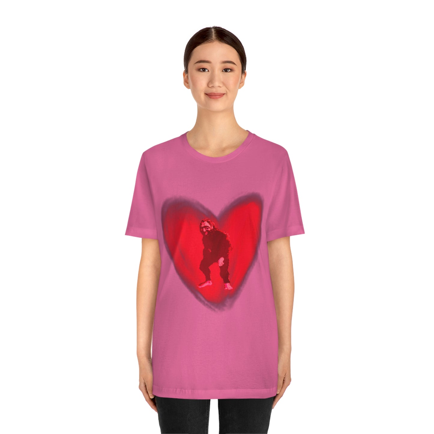 Unisex Bigfoot in My Heart Jersey Tee