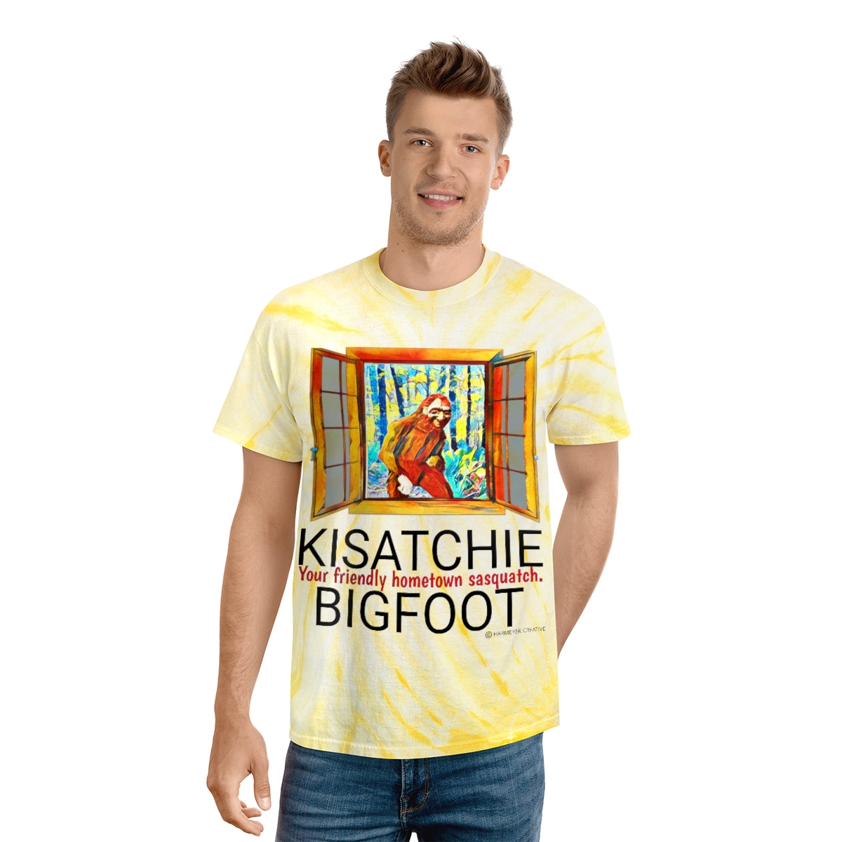 Unisex Kisatchie Bigfoot Tie-Dye Tee