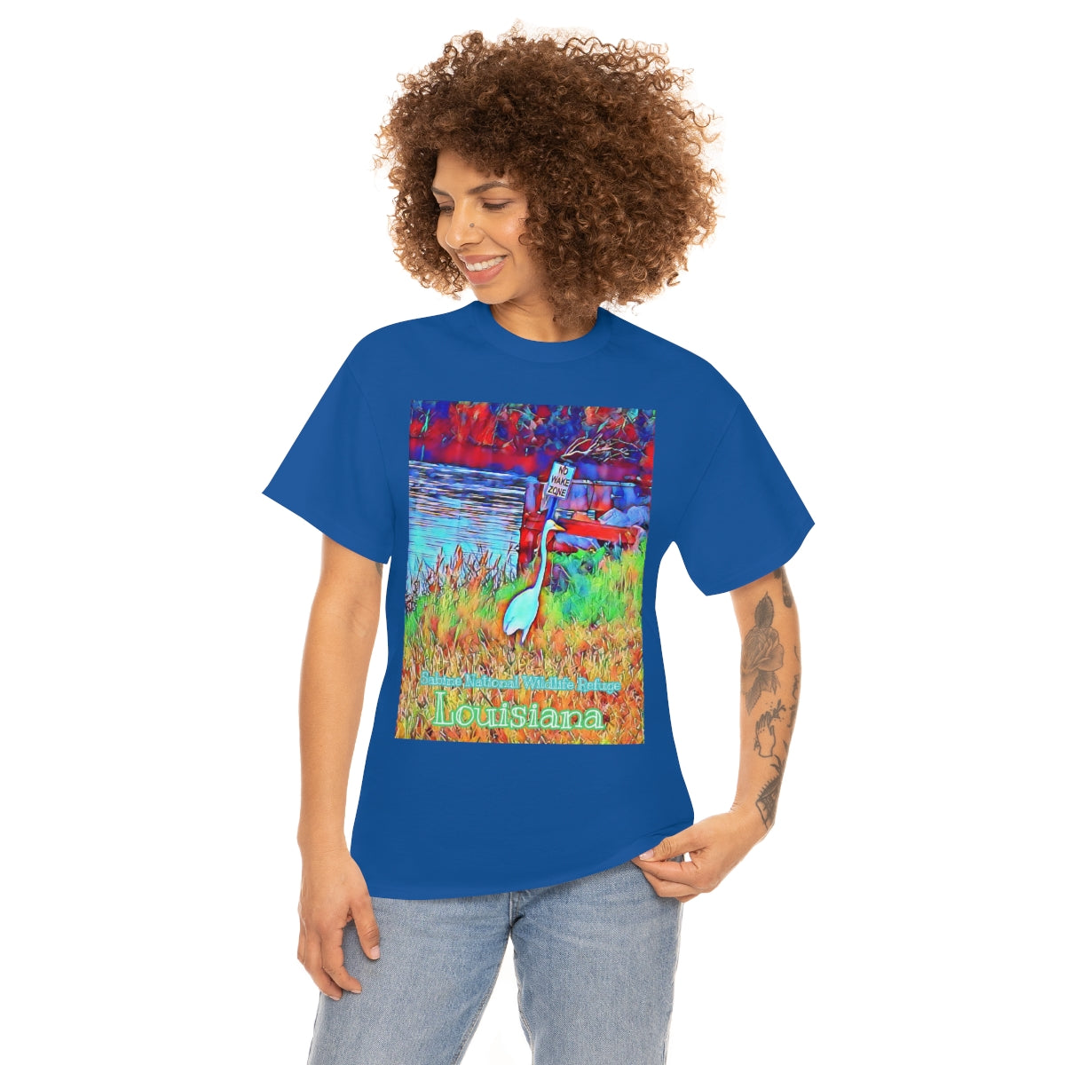 Unisex Louisiana Egret Heavy Cotton Tee