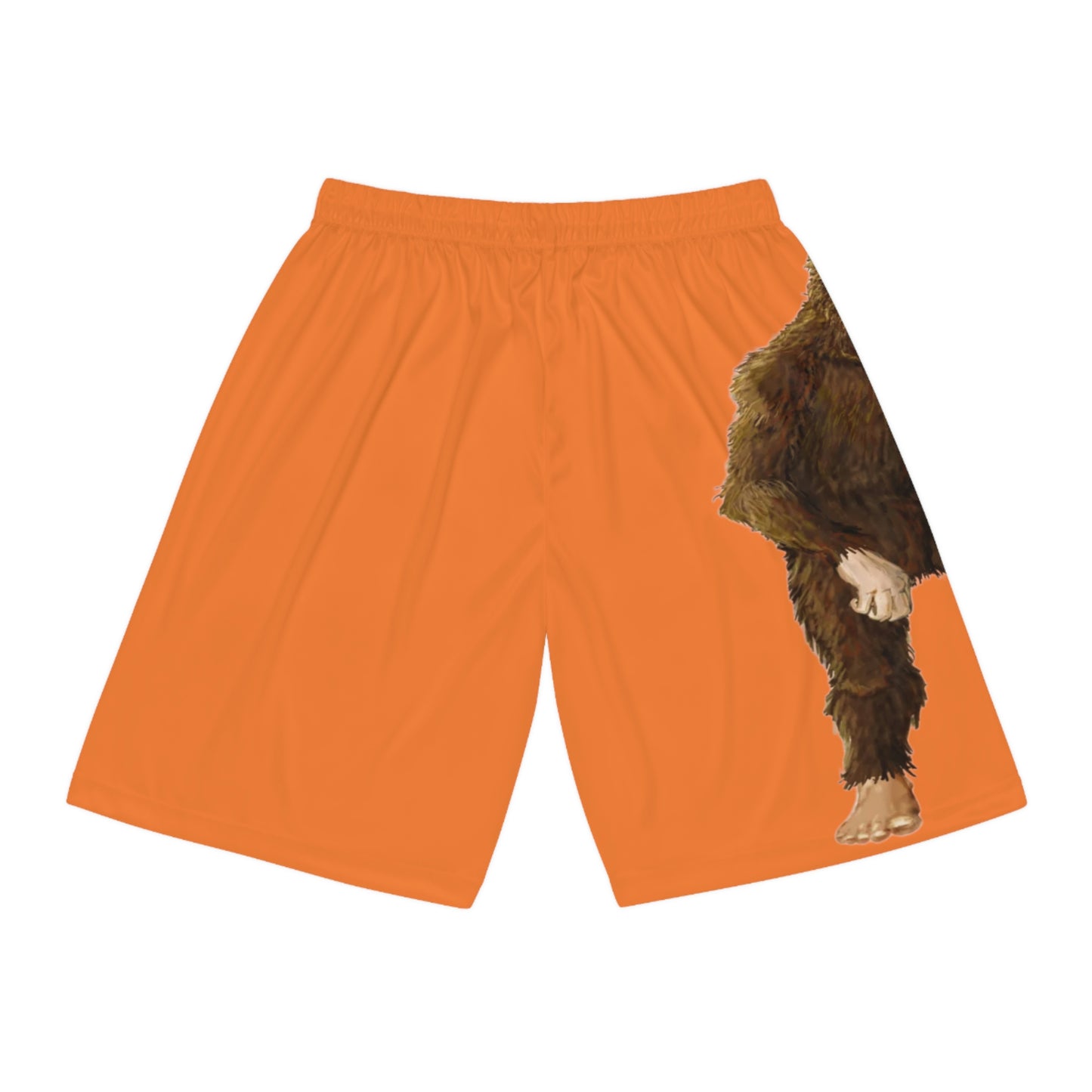 Orange Bigfoot Basketball Shorts