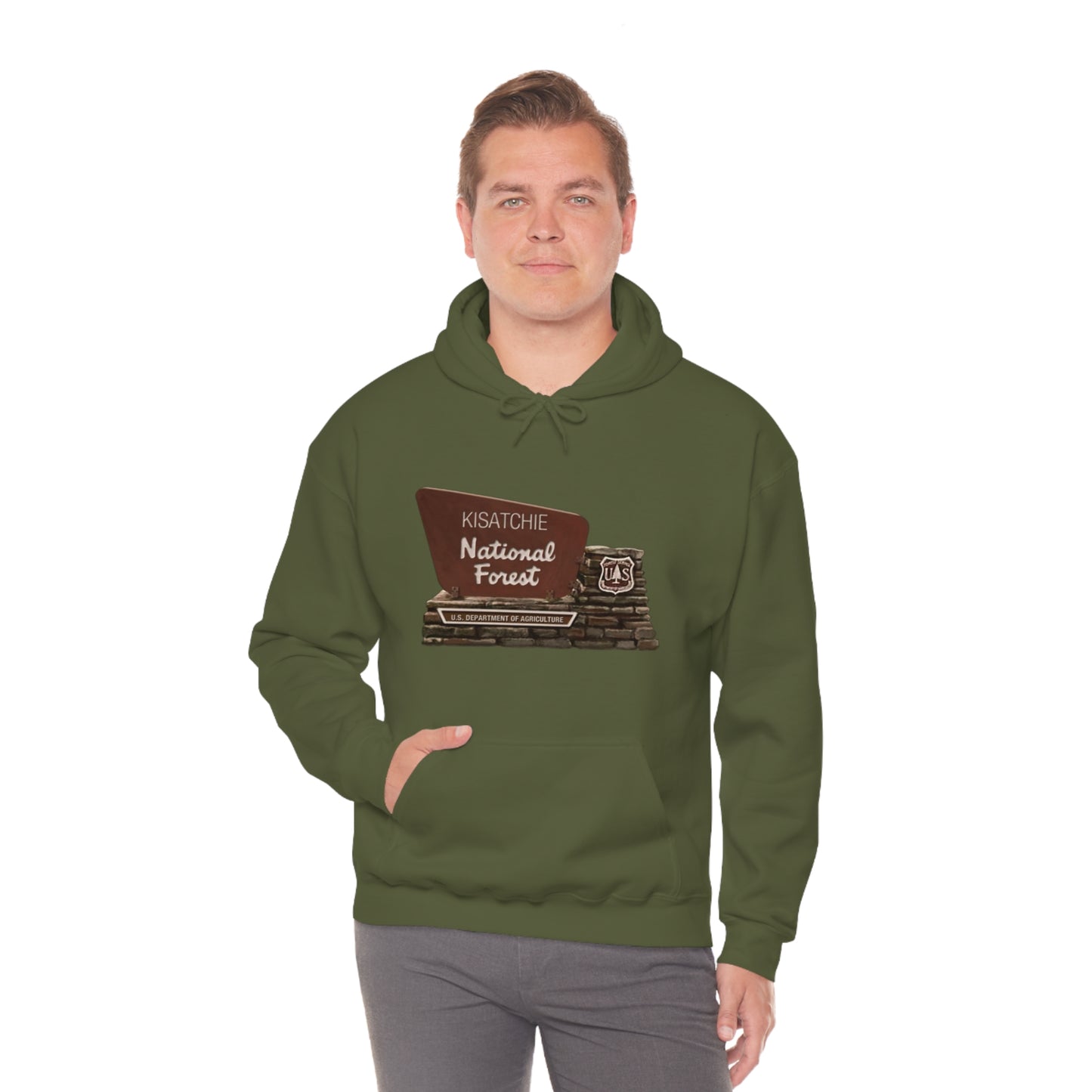 Unisex KNF Kisatchie Script Hoodie