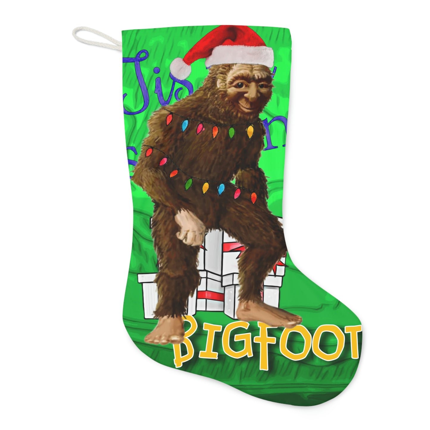 Bigfoot Santa Stocking