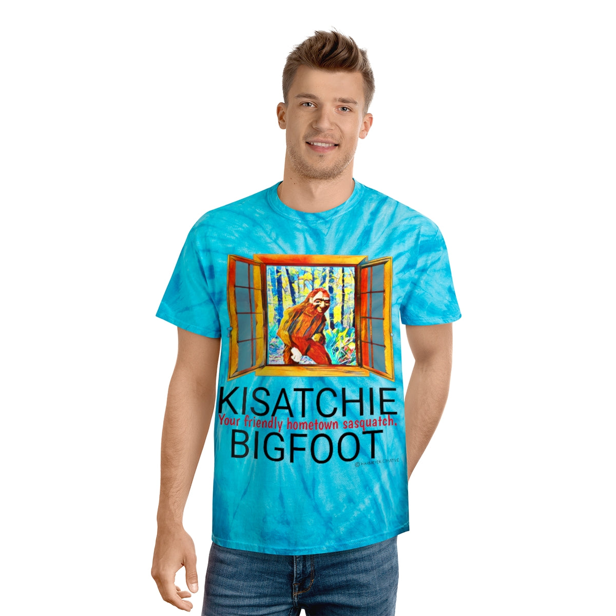 Unisex Kisatchie Bigfoot Tie-Dye Tee