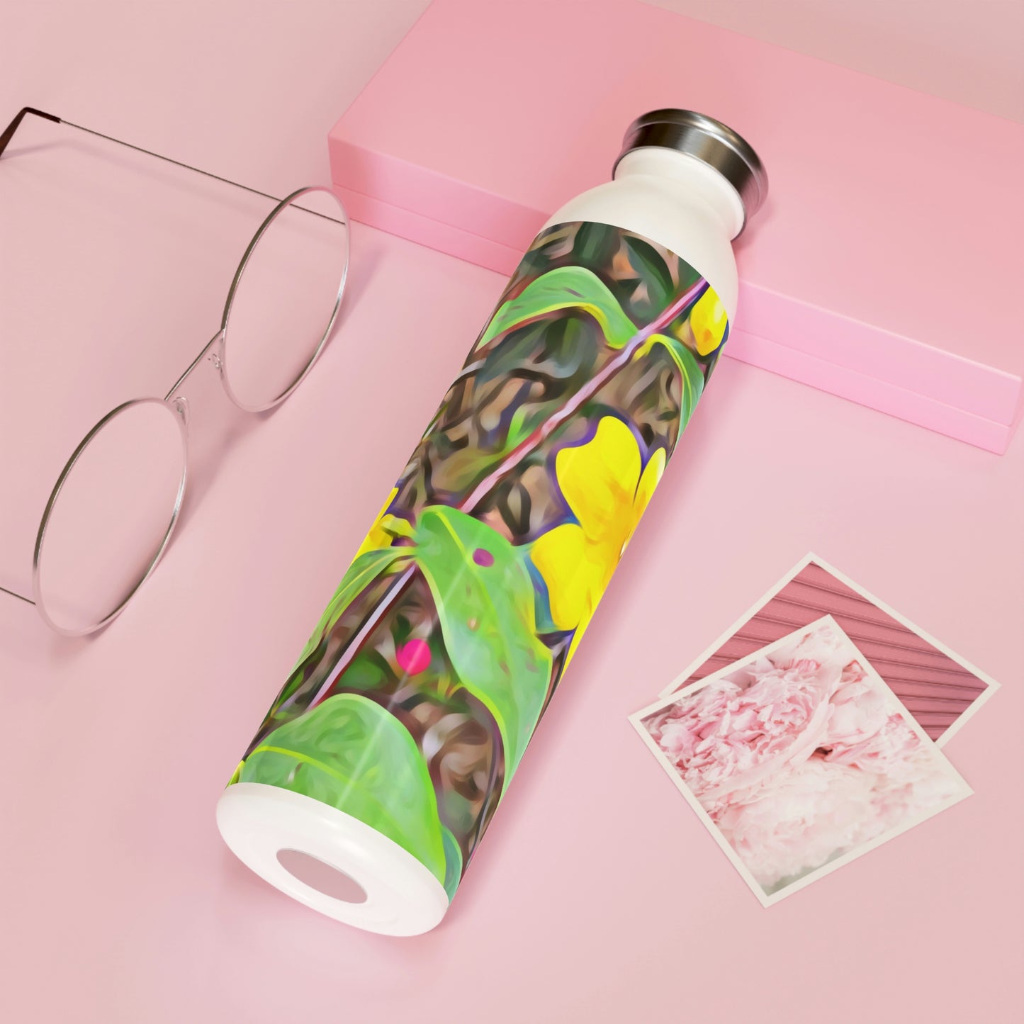 Yellow Jessamine Slim Water Bottle