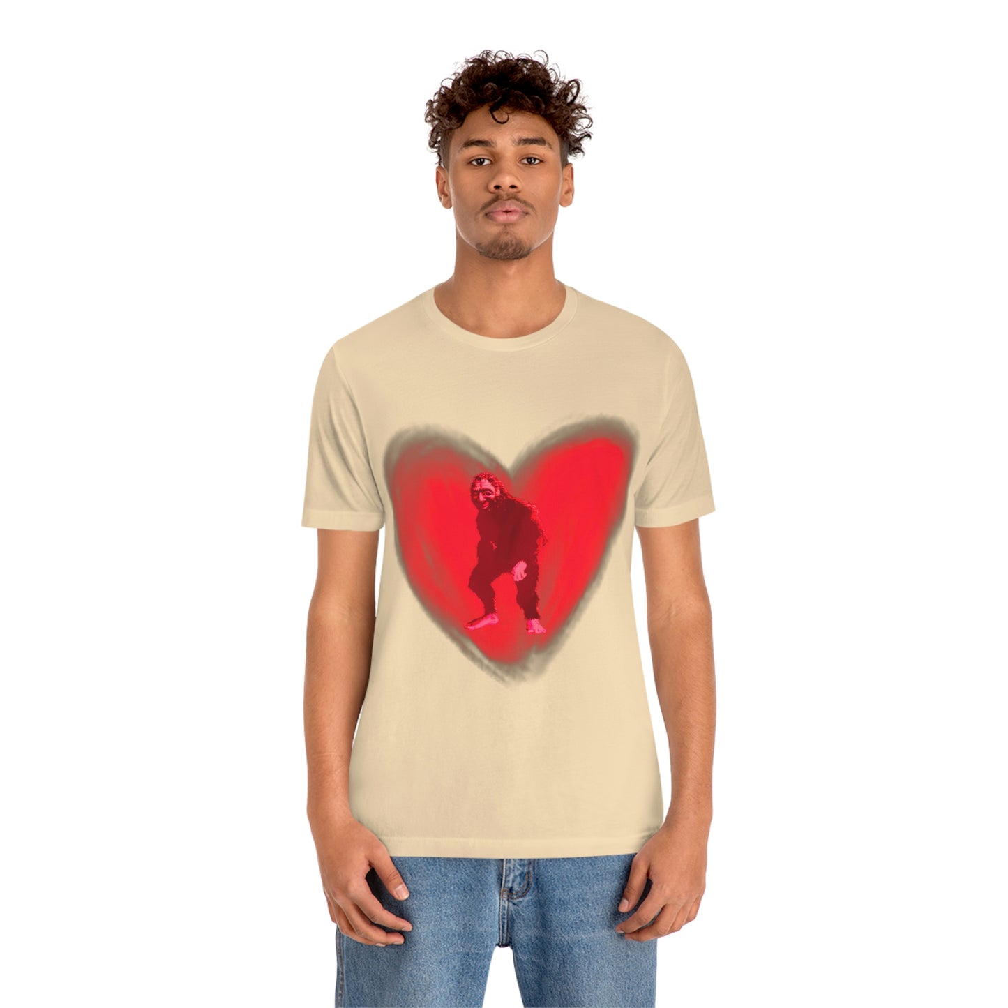 Unisex Bigfoot in My Heart Jersey Tee