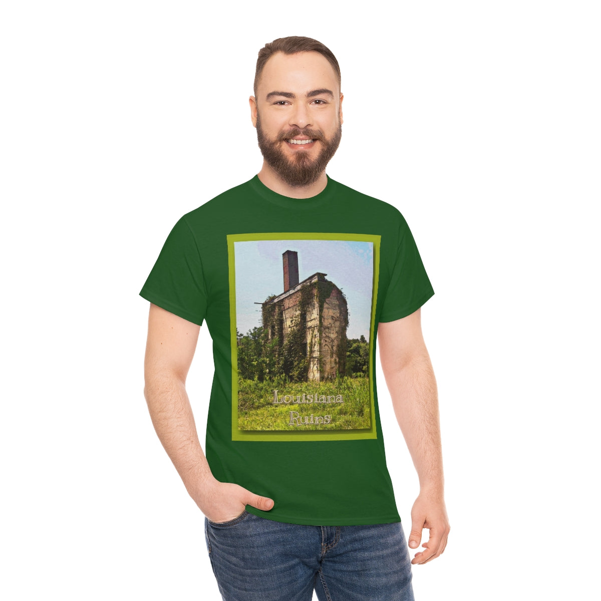 Louisiana Ruins Heavy Cotton Tee