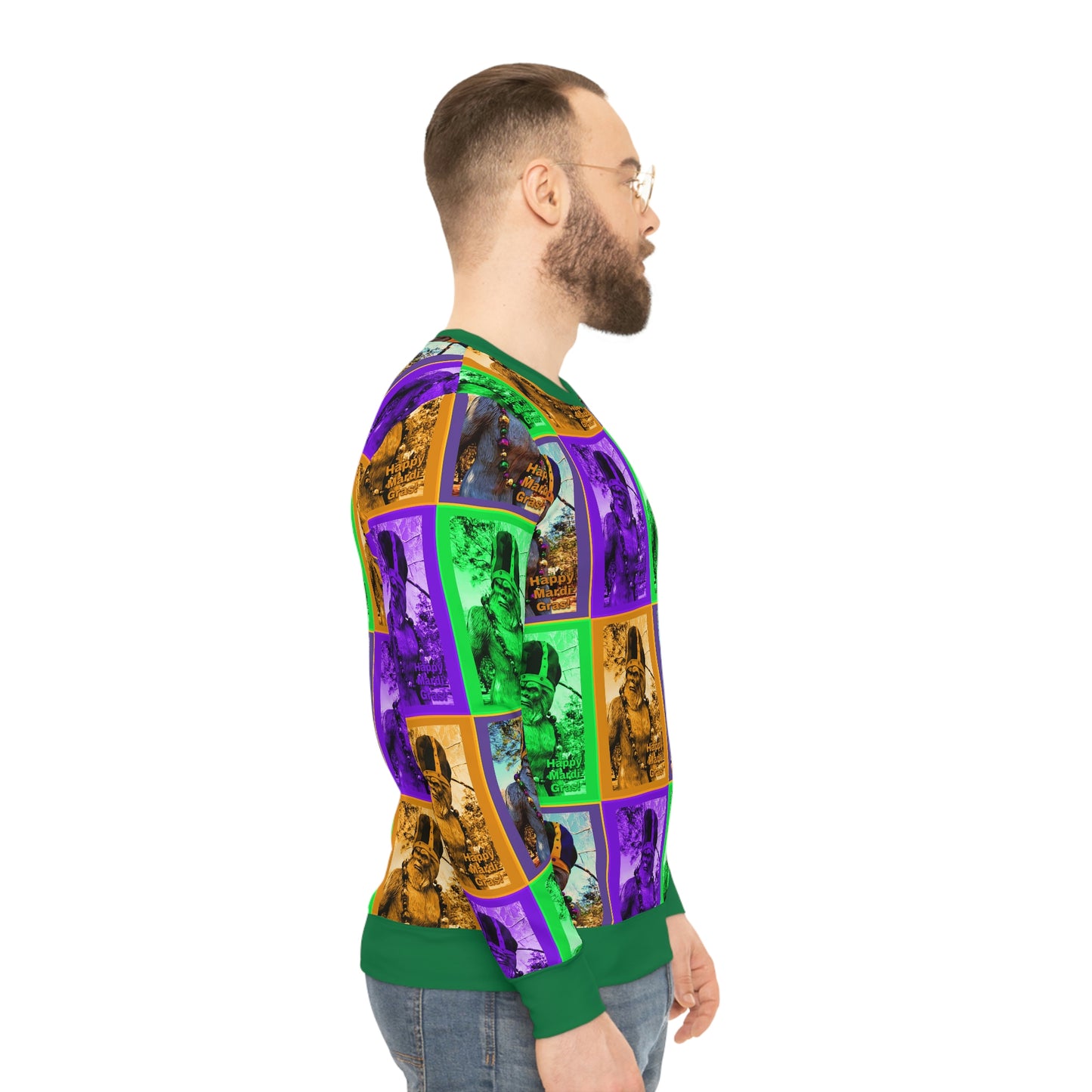 Bigfoot's Men's Mardi Gras Lightweight Sweatshirt