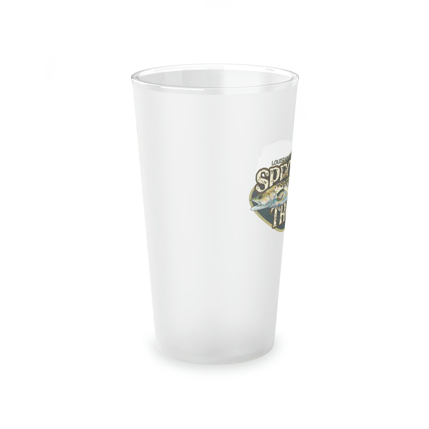 Speckled Trout Frosted Pint Glass, 16oz