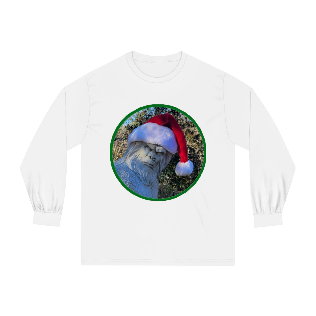 Unisex Bigfoot Santa Long Sleeve Tee