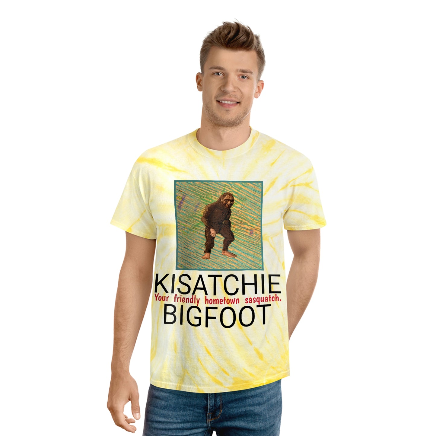 Unisex Kisatchie Bigfoot Tie-Dye Tee