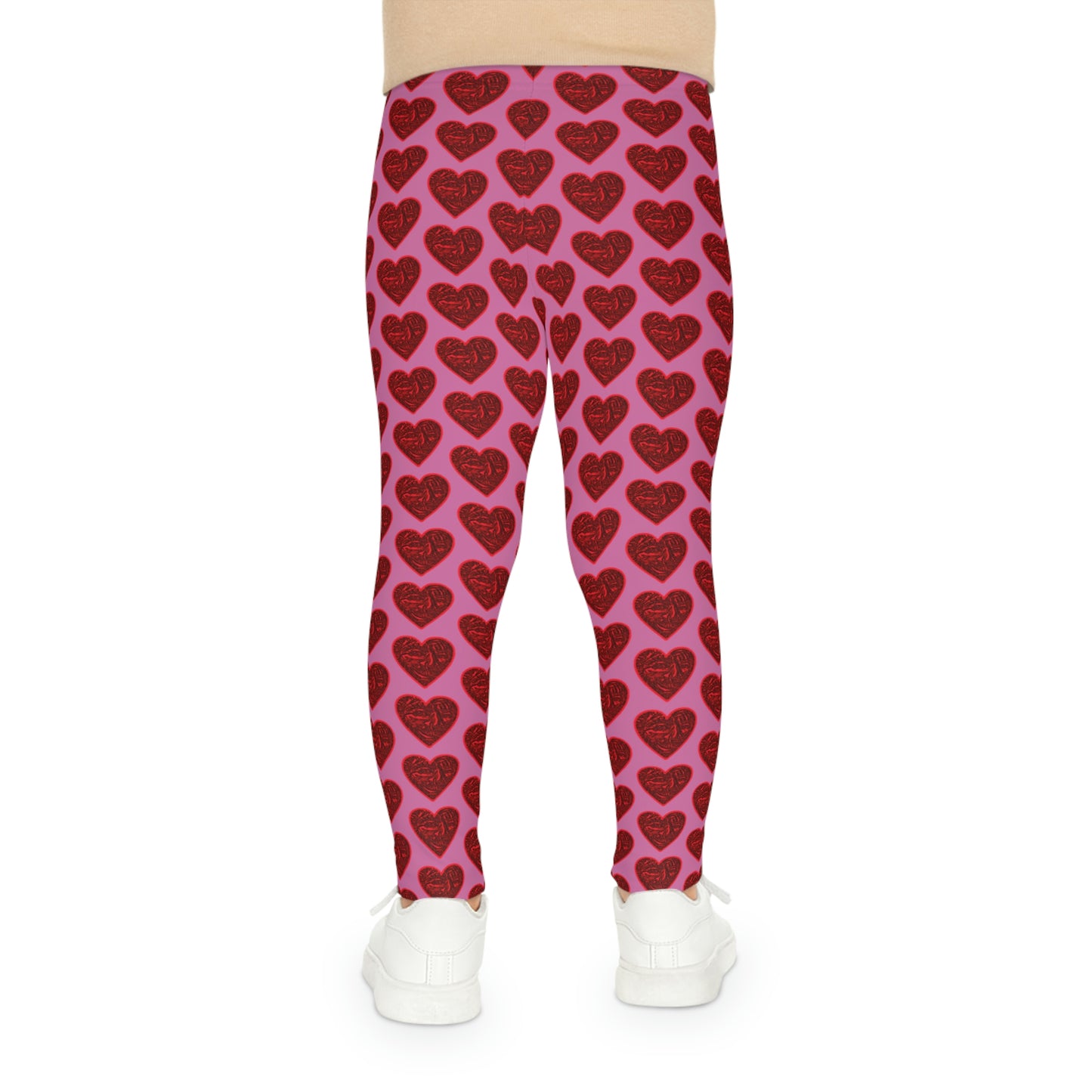 Bigfoot's (Pink) Val Day Kids Leggings