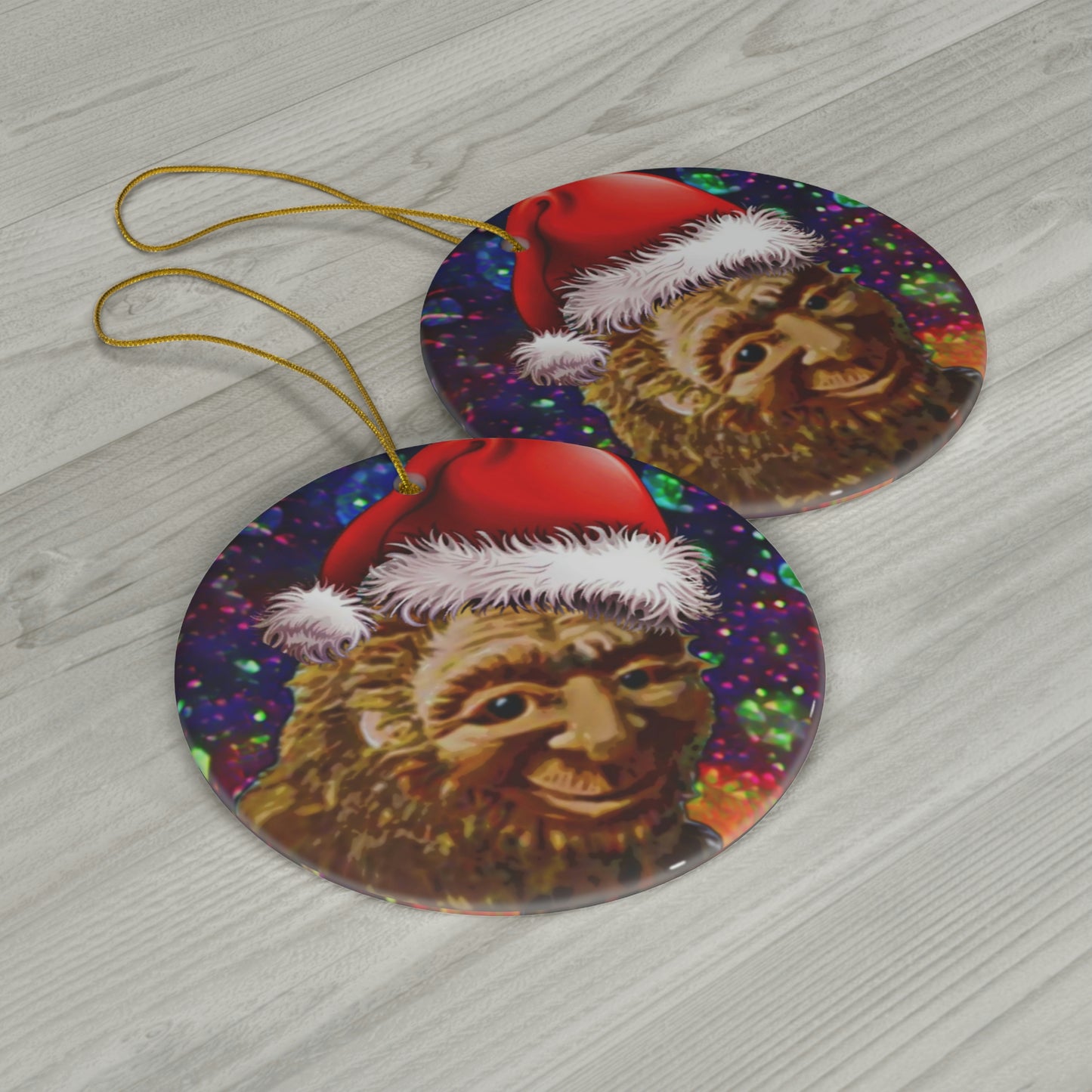 Ceramic Bigfoot Ornament