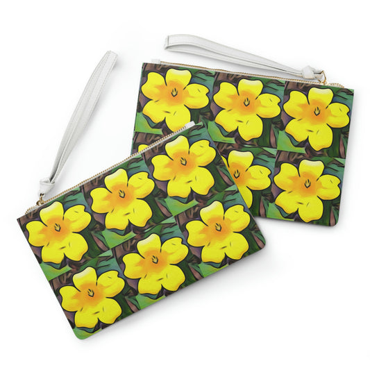 Yellow Jessamine Clutch Bag