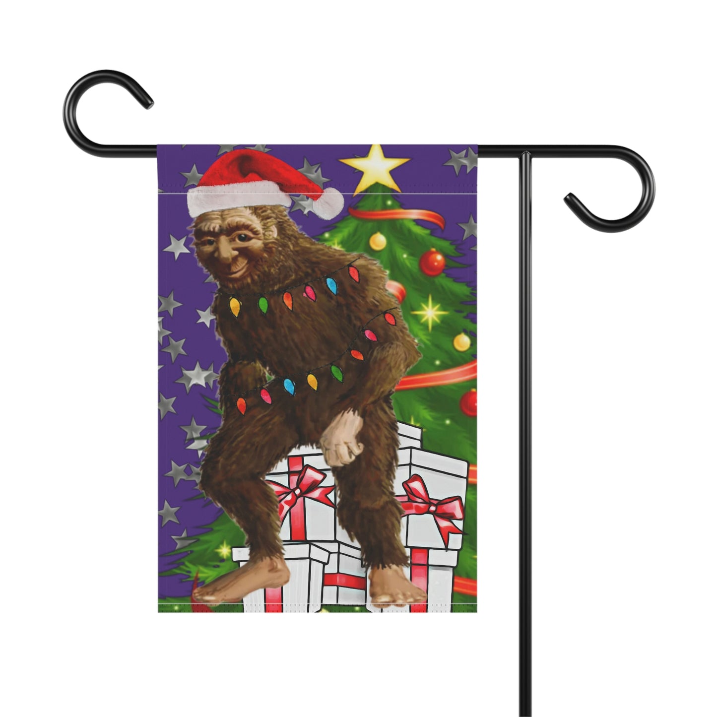 Bigfoot Christmas Garden & House Banner