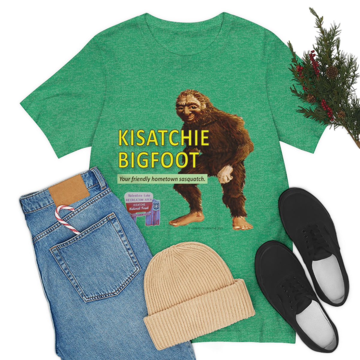 Unisex Kisatchie Bigfoot Jersey Tee