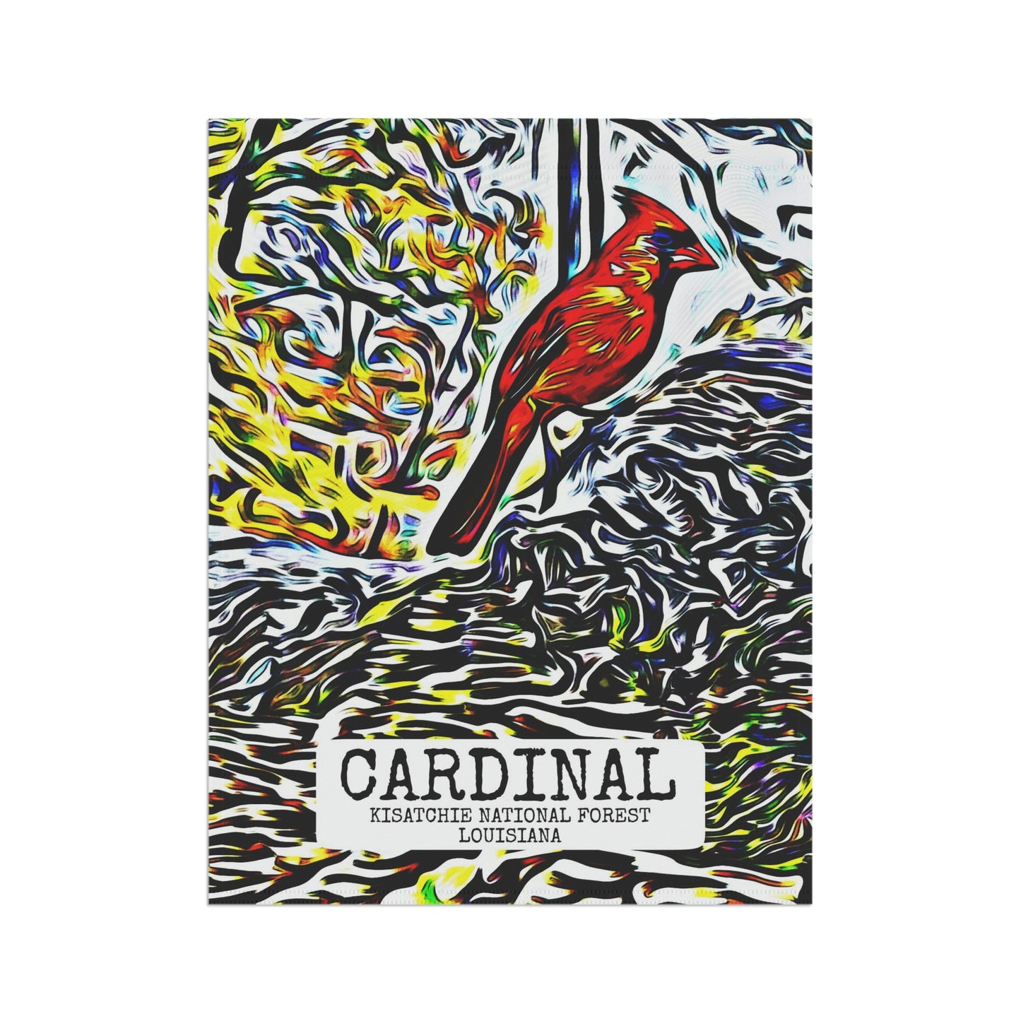 Cardinal in Kisatchie Garden & House Banner