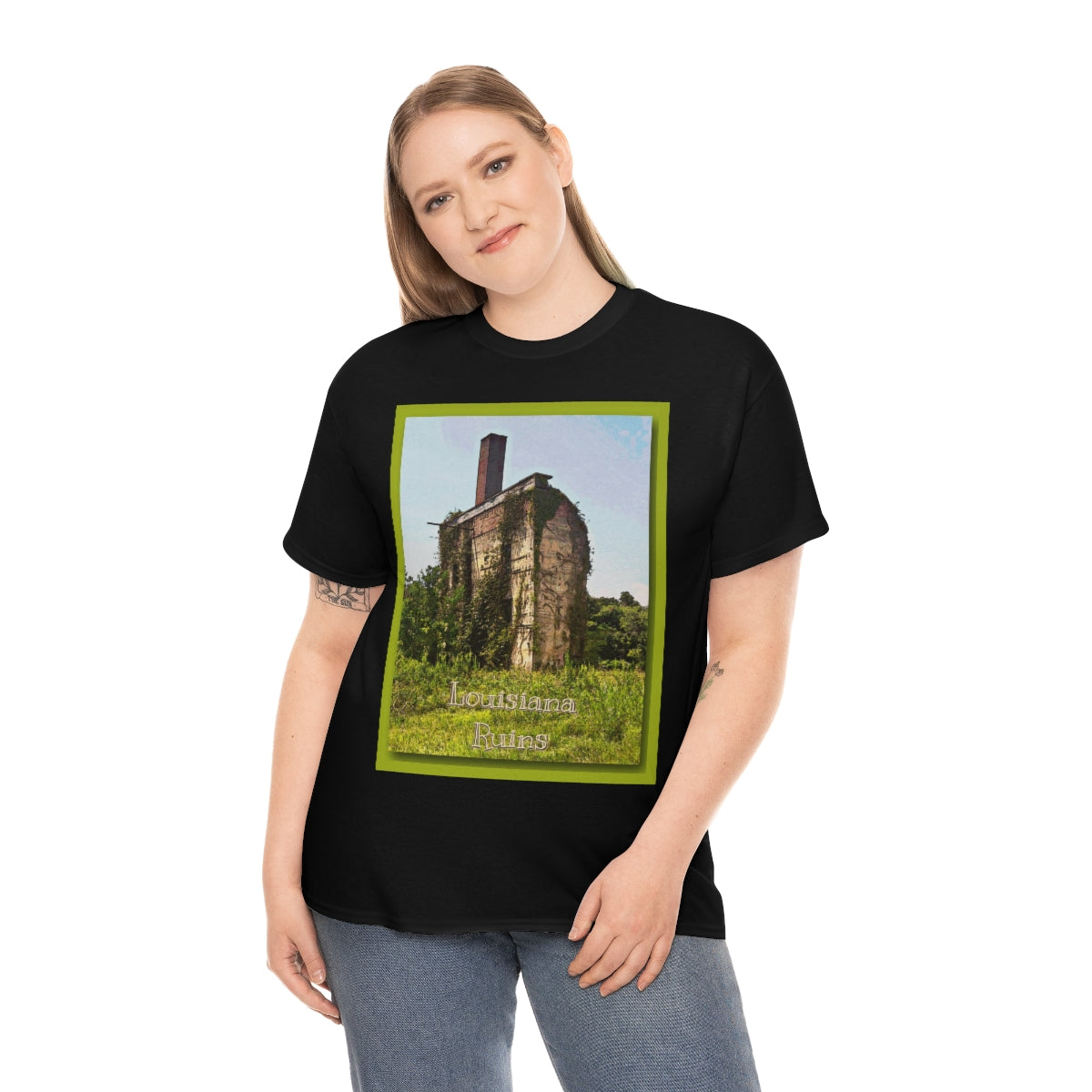 Louisiana Ruins Heavy Cotton Tee