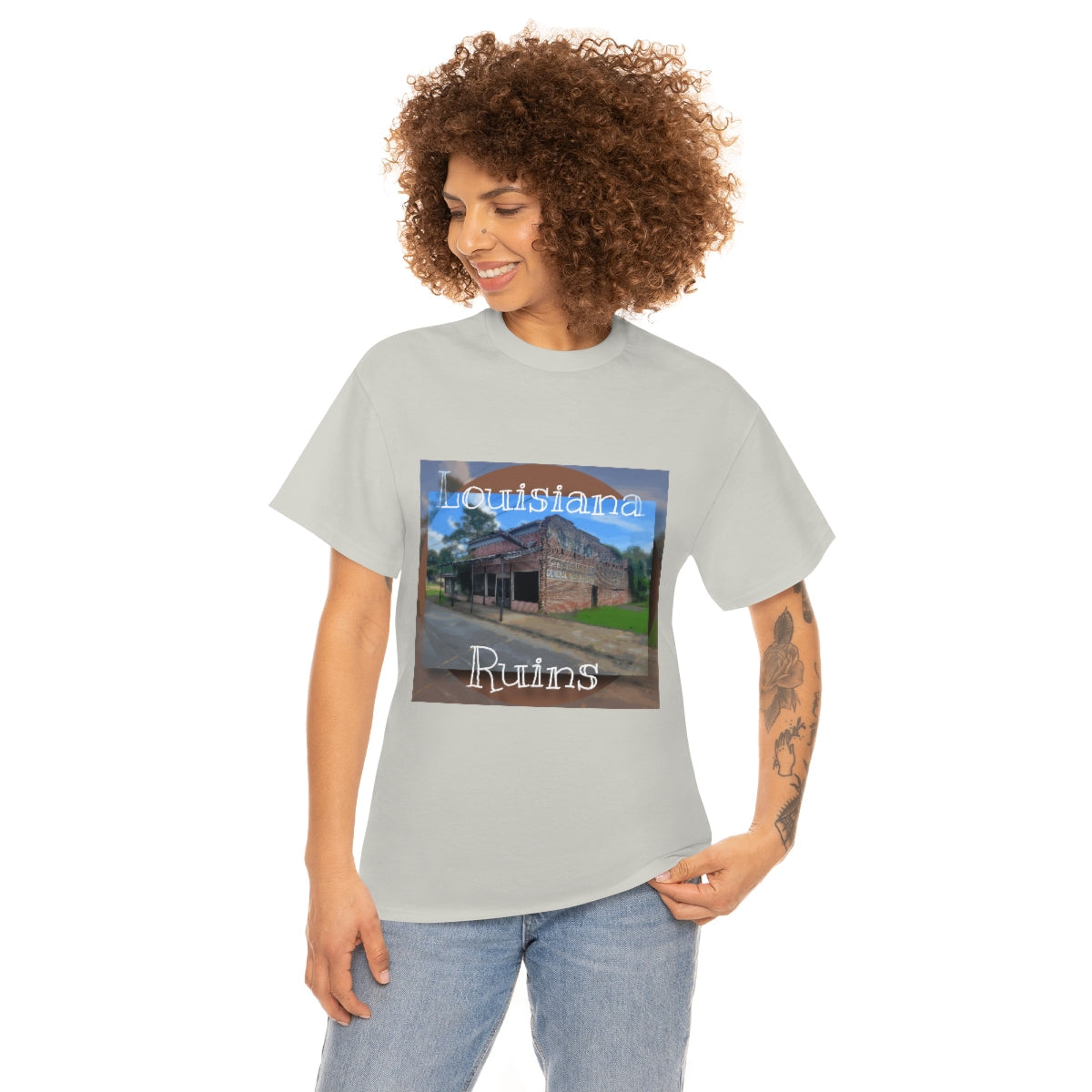 Louisiana Ruins Heavy Cotton Tee