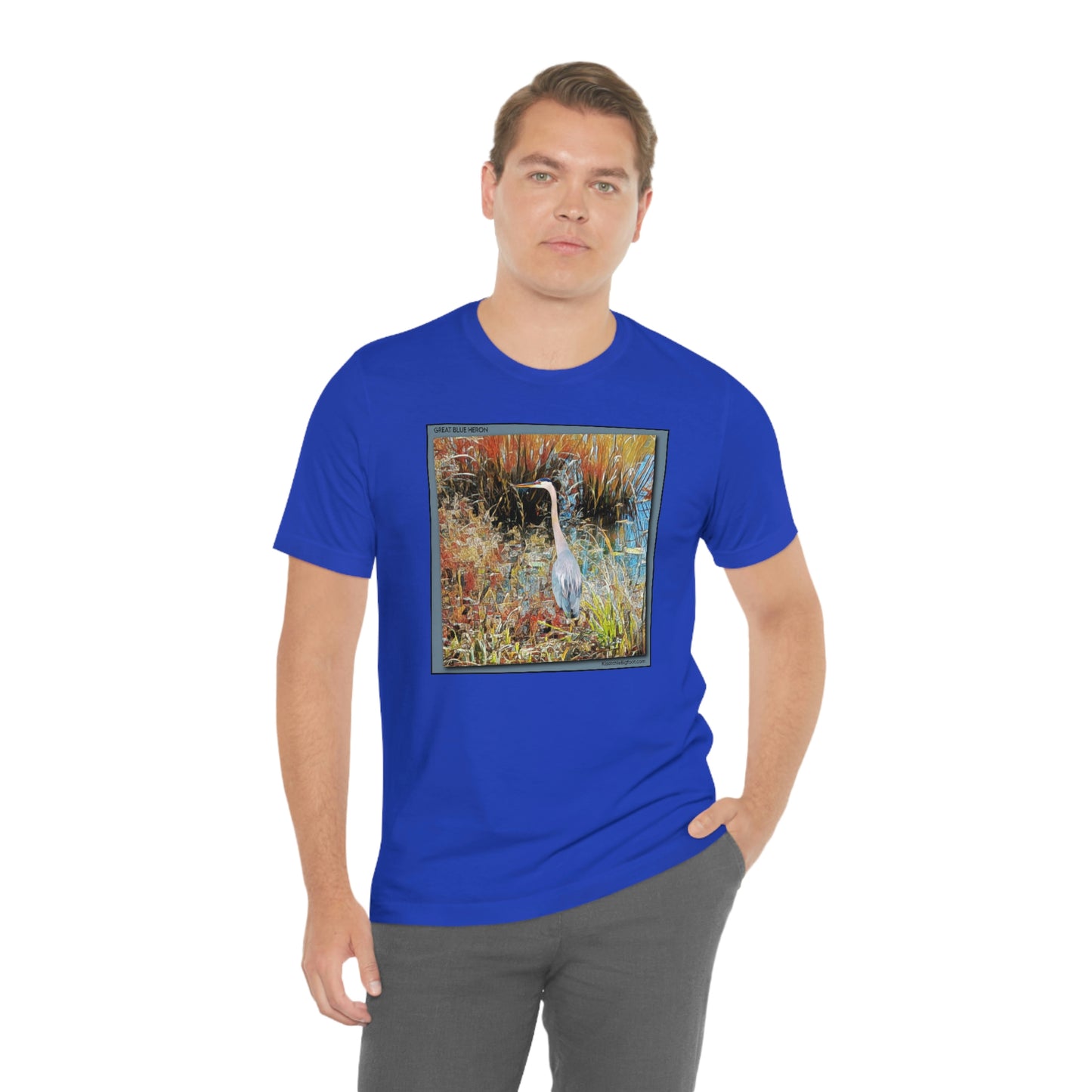 Unisex Great Blue Heron Jersey Tee