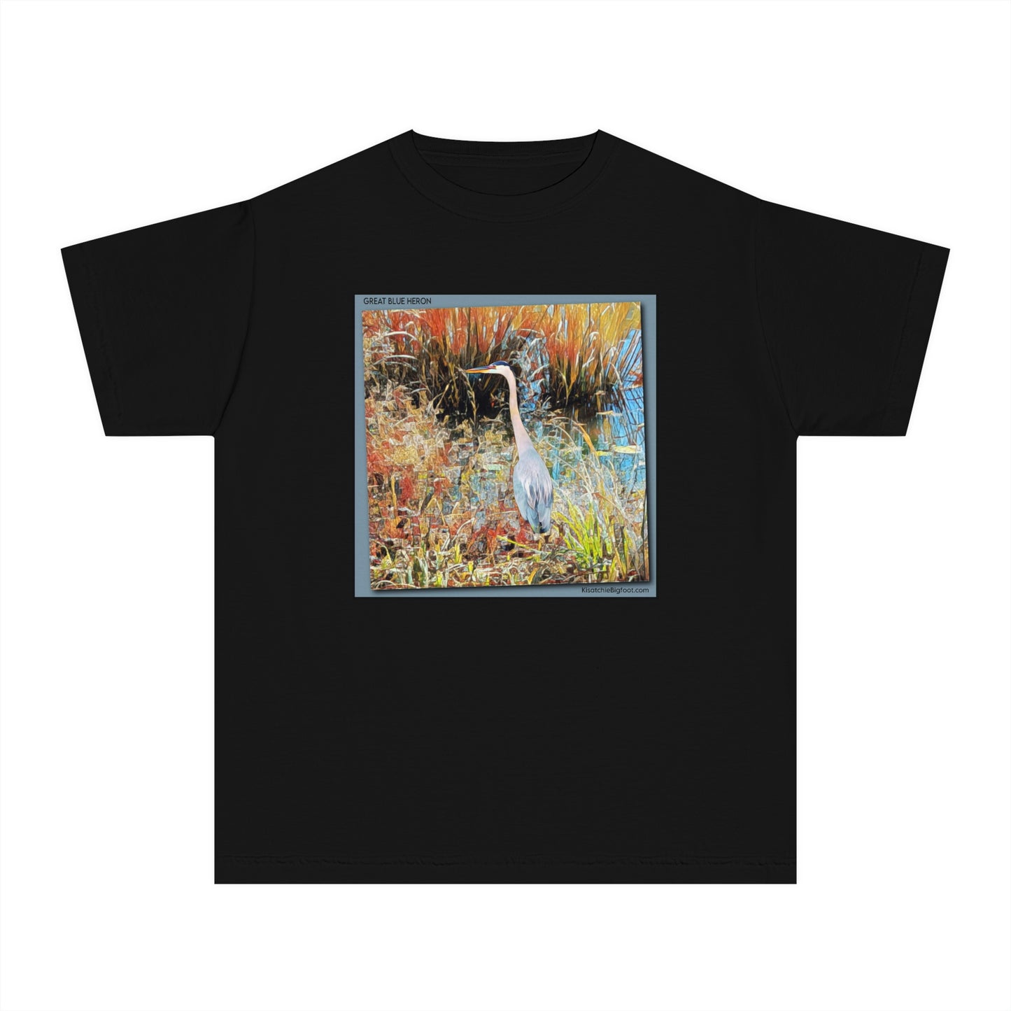 Unisex Youth Great Blue Heron T-Shirt