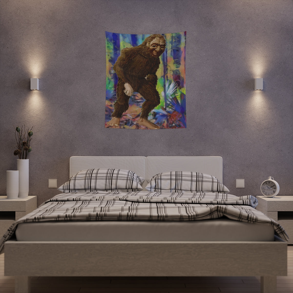 Printed Bigfoot Wall Tapestry