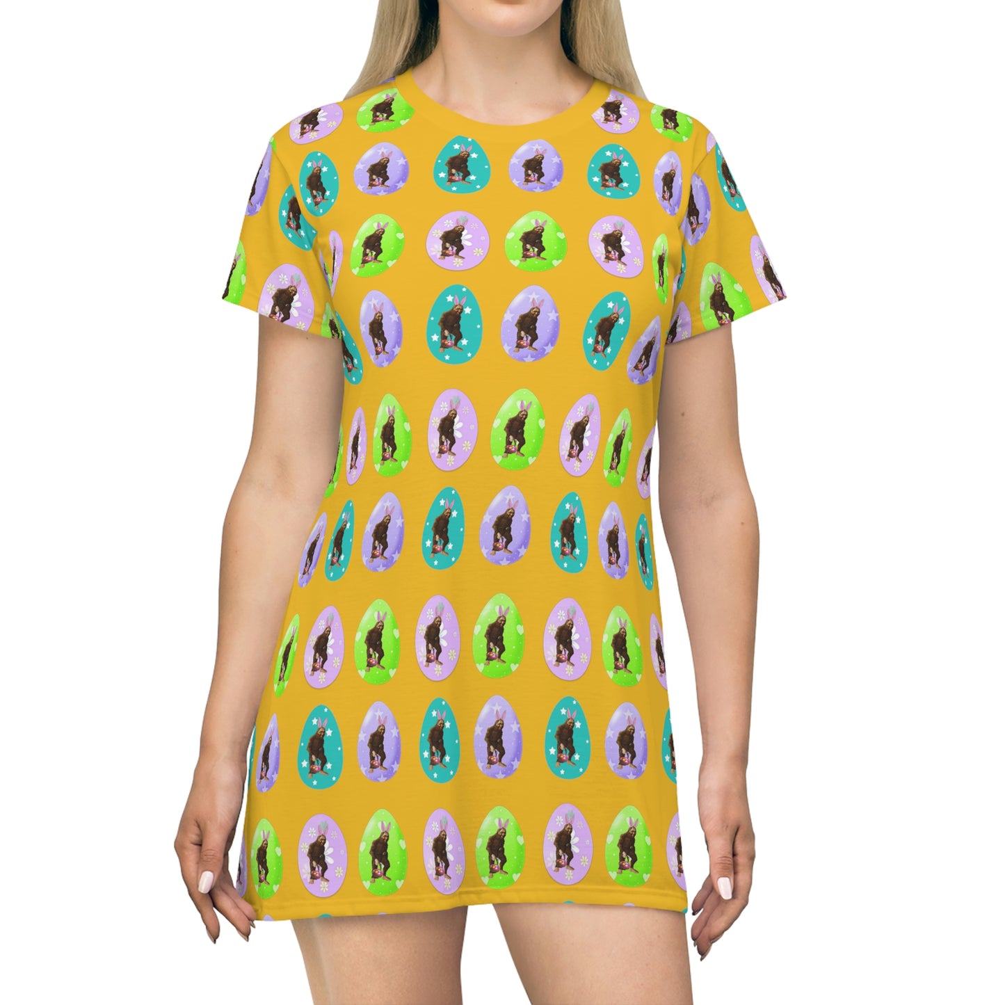 Bigfoot Easter T-Shirt Dress